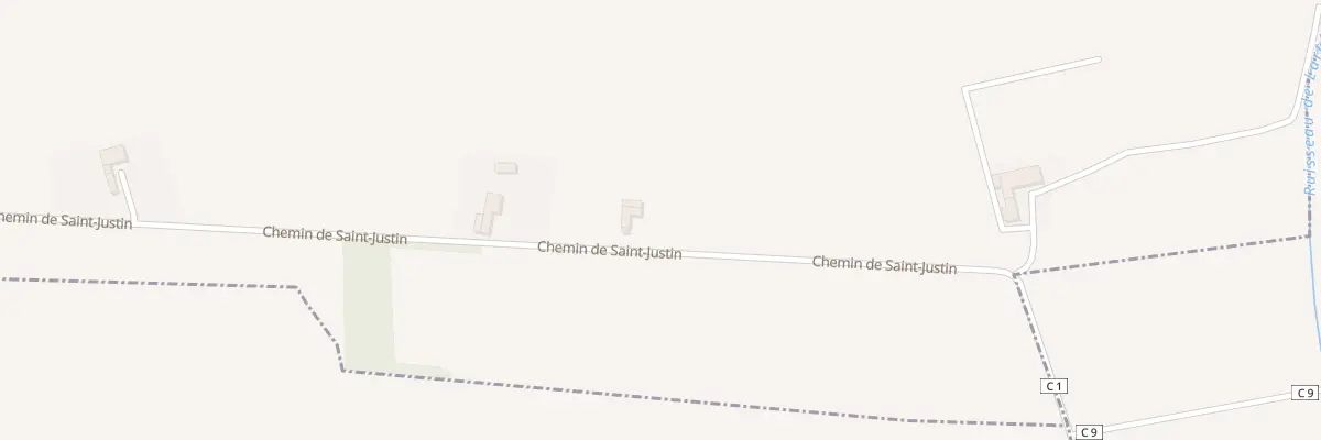 Plan du 87 Che de Saint Justin à Auriébat