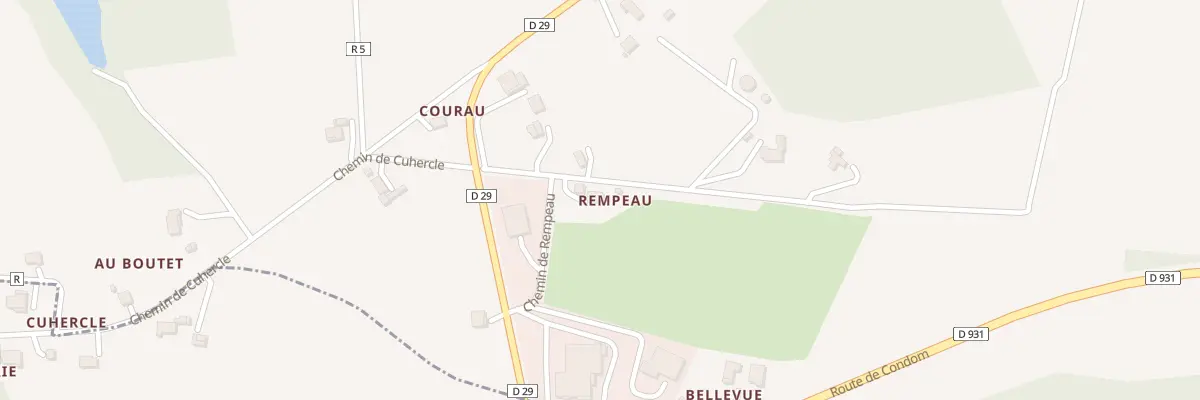 Plan du 5113A A Rempeau à Bretagne-d’Armagnac