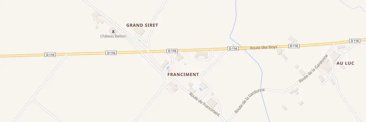 Plan du 676 Rte des Boys à Gaujac