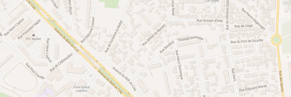 Plan du 26 Rue Alfred de Musset au Havre