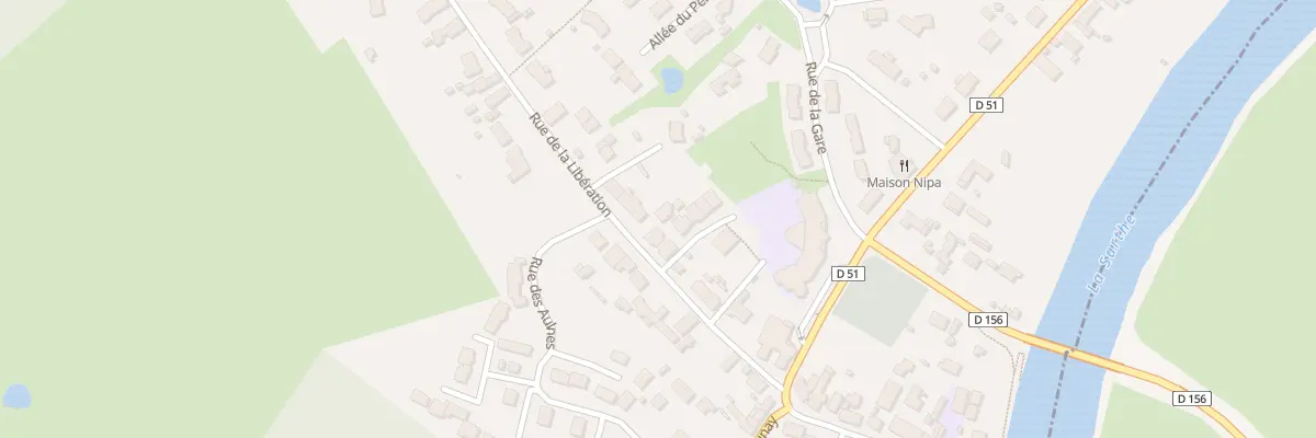Plan du 10 Rue de la Libération à Fillé