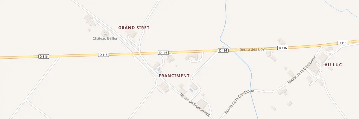 Plan du 694 Rte des Boys à Gaujac