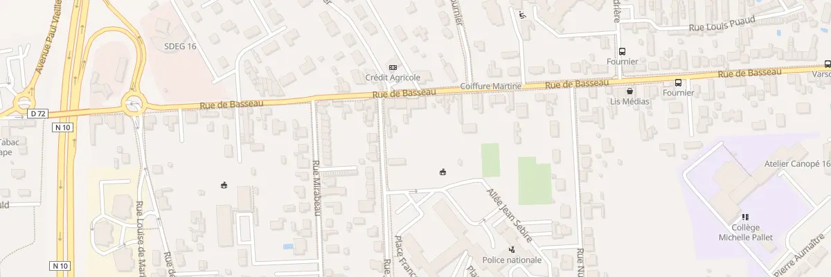 Plan du 285 Rue de Basseau à Angoulême