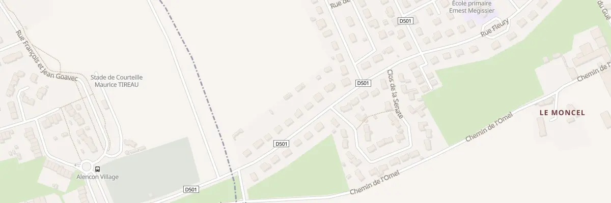 Plan du 14 Rue d’Alençon à Cerisé