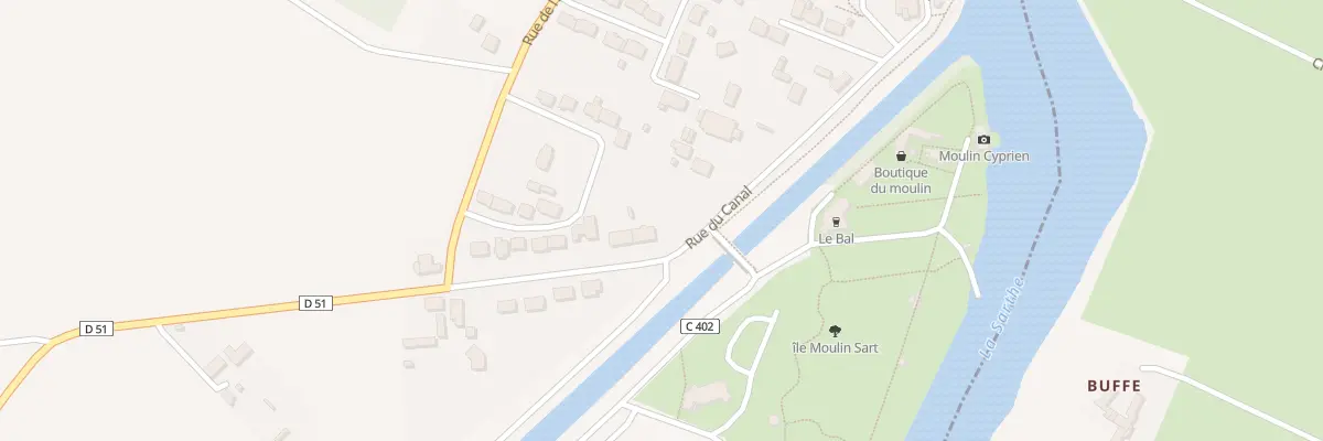 Plan du 20 Rue du Canal à Fillé
