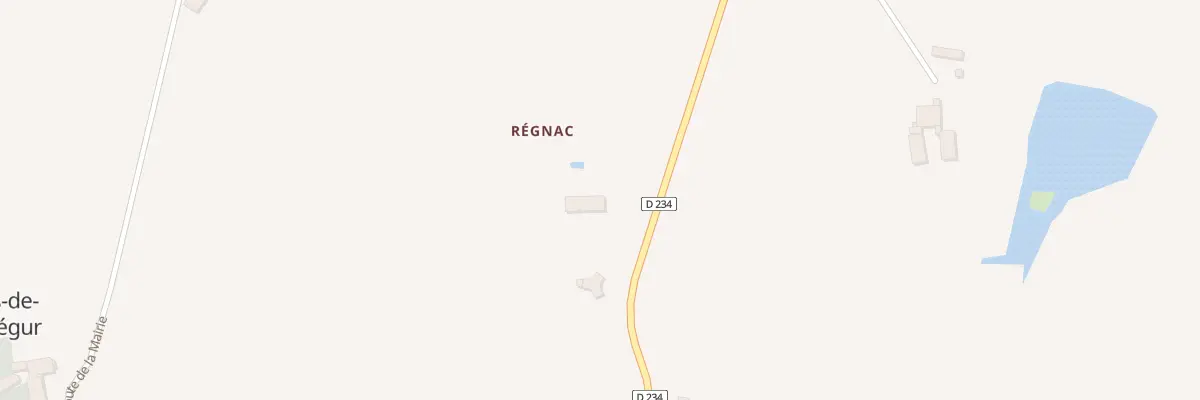 Plan du 42 Regnac à Cours-de-Monségur