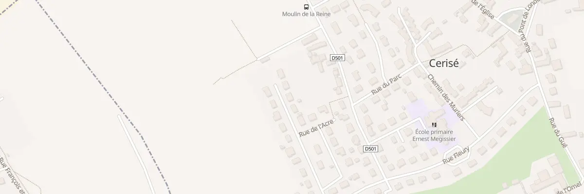 Plan du 6 Rue du Gen Leclerc à Cerisé