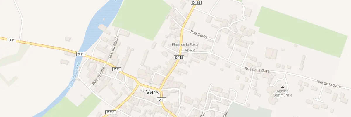 Plan de Rte de Montignac à La Boixe