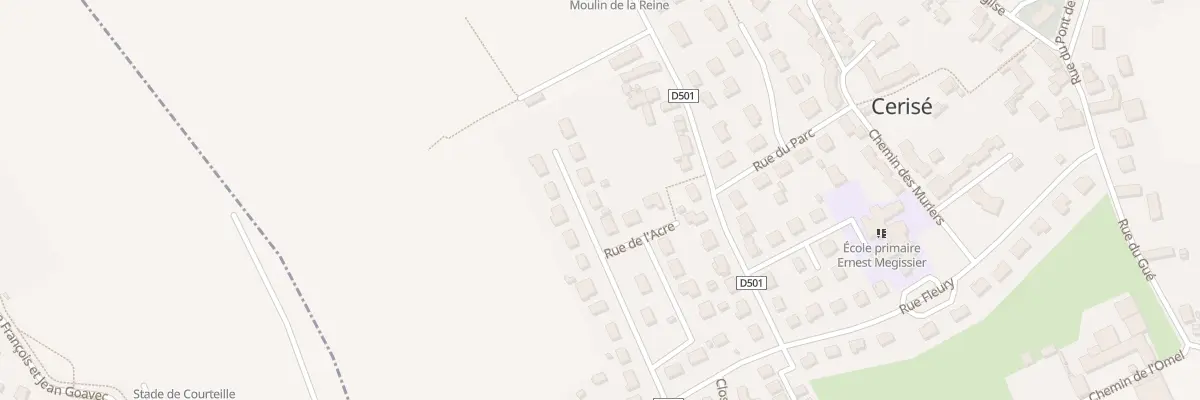 Plan du 4 Rue du Gen Leclerc à Cerisé