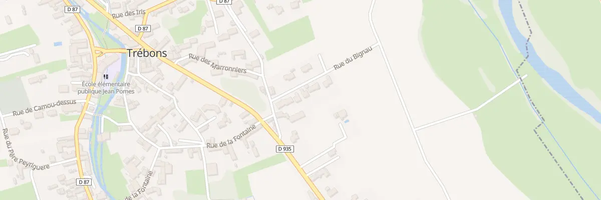 Plan du 6 Rue de Bignau à Trébons