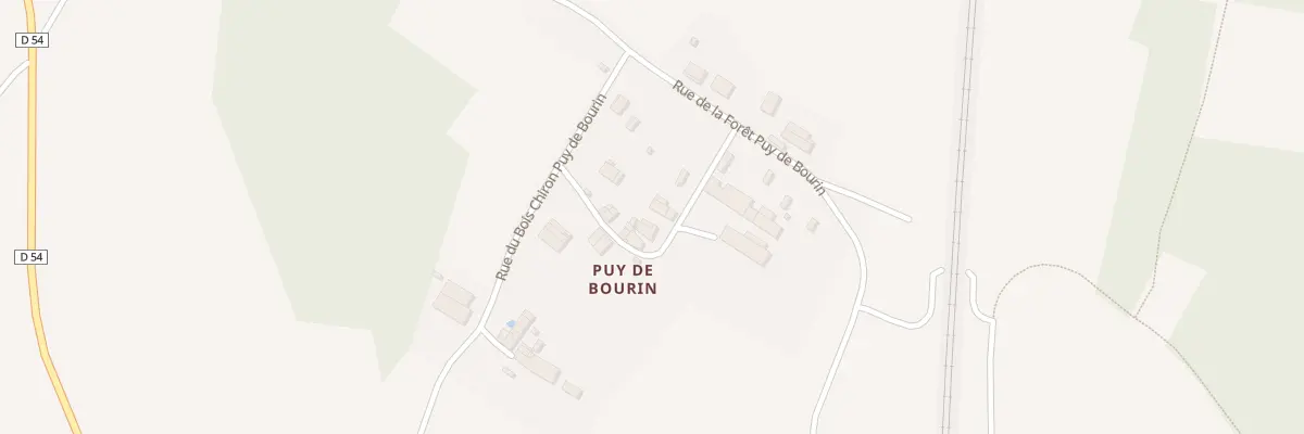 Plan du 2 Rue du Puy Puy de Bourin à Sauzé-entre-Bois