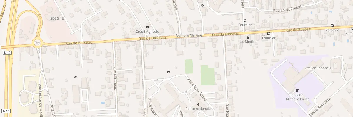 Plan du 275 Rue de Basseau à Angoulême