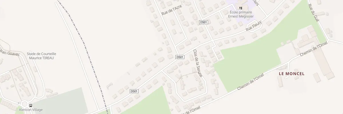 Plan du 1 Rue du Gen Leclerc à Cerisé