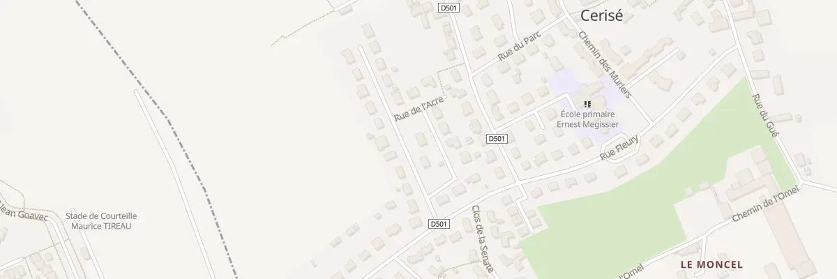 Plan du 2 Rue de l’Acre à Cerisé