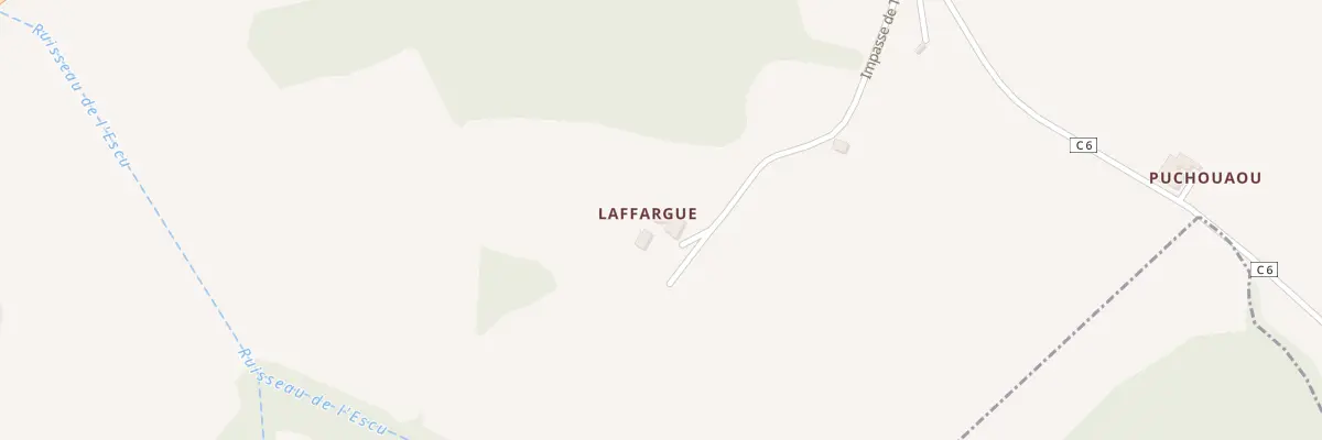 Plan du 5039 A Laffargue à Couloumé-Mondebat