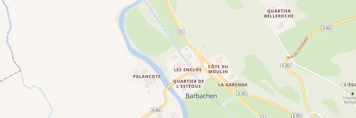 Plan du 20 Qua de l’Estéous à Barbachen