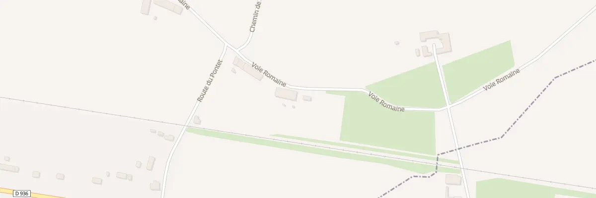 Plan du 56 Voie Romaine à Vélines