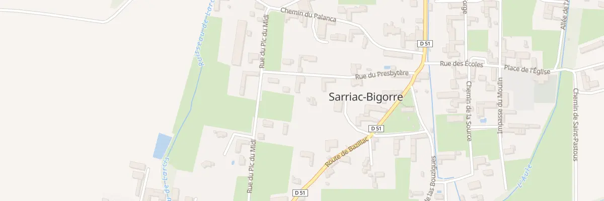 Plan du 5 Rue du Presbytère à Sarriac-Bigorre