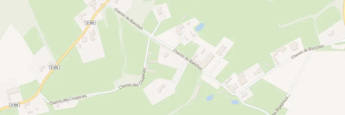 Plan du 8 Che de Blanchon à Monfaucon