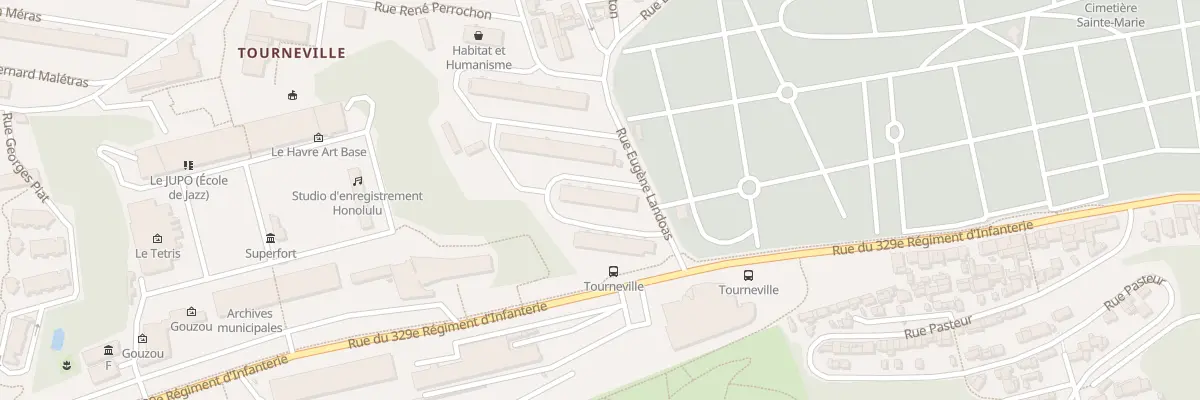 Plan du 17 Rue Eugène Landoas au Havre
