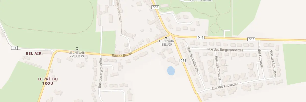 Plan du 11 Rue de Bel Air à Saint-Paterne - Le Chevain