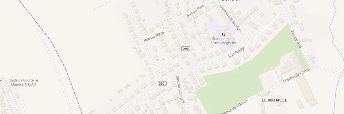Plan du 7 Rue de l’Acre à Cerisé