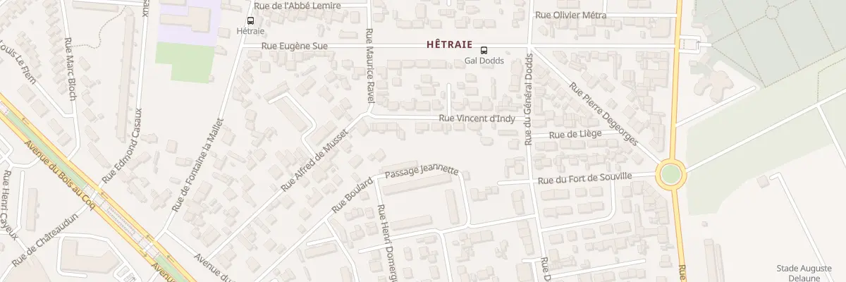 Plan du 10 Rue Vincent d’Indy au Havre