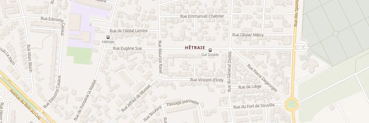 Plan du 15 Rue Vincent d’Indy au Havre