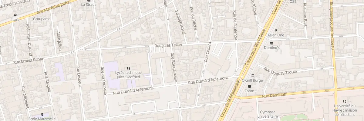 Plan du 32 Rue Bougainville au Havre