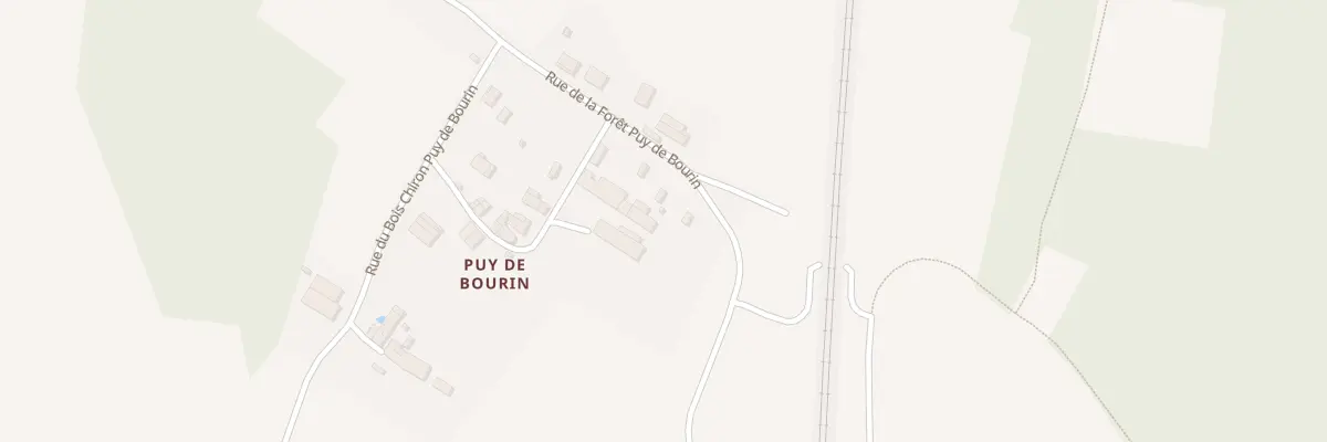 Plan du 2 Rue de la Foret Puy de Bourin à Sauzé-entre-Bois
