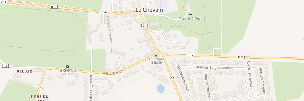 Plan du 36 Rue du Château à Saint-Paterne - Le Chevain