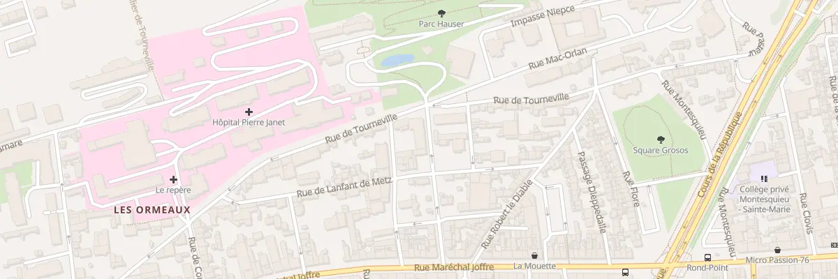 Plan du 102 Rue de Tourneville au Havre