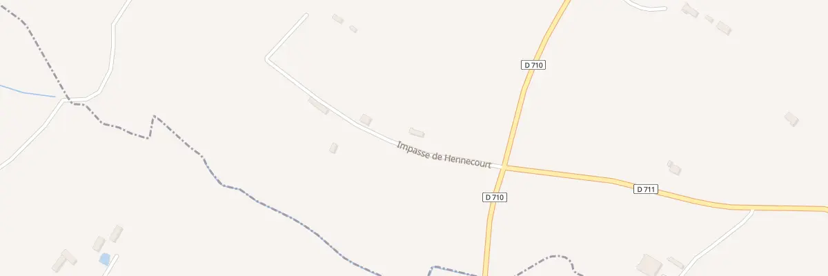 Plan du 22 Hennecour à Coudehard