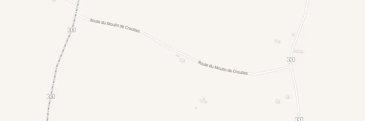 Plan du 5 Rte du Moulin de Crouttes à Crouttes