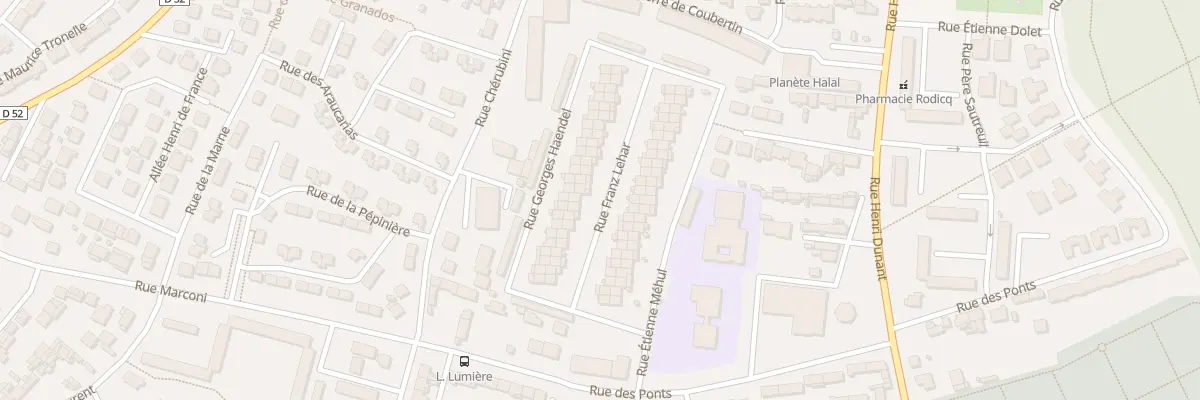 Plan du 4 Rue Franz Léhar au Havre