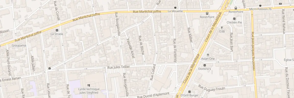 Plan du 6 Rue de Bitche au Havre