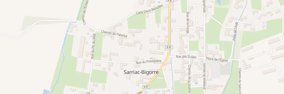 Plan du 1 Che du Palanca à Sarriac-Bigorre