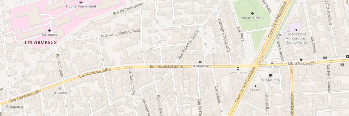 Plan du 3 Rue Robert le Diable au Havre