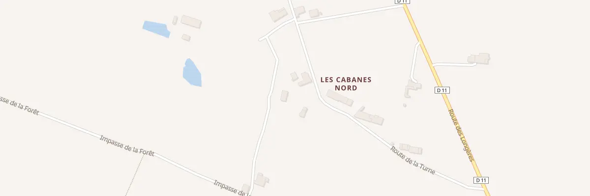 Plan du 1 Les Cabanes Nord à Montazeau