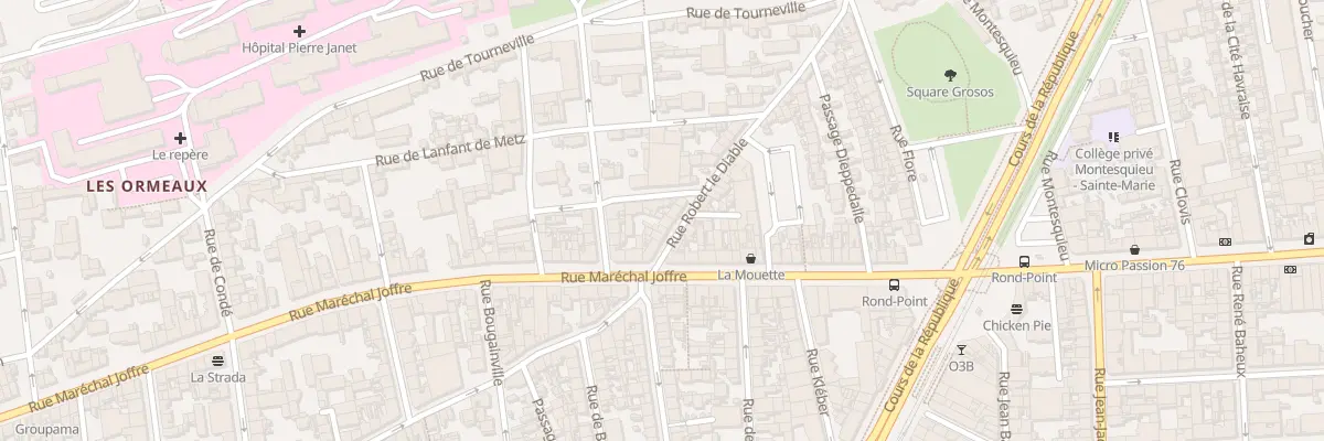 Plan du 7 Rue Robert le Diable au Havre