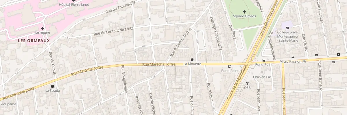 Plan du 2 Rue Robert le Diable au Havre