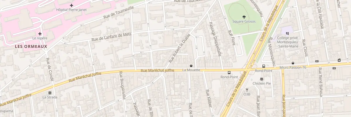Plan du 4 Rue Robert le Diable au Havre