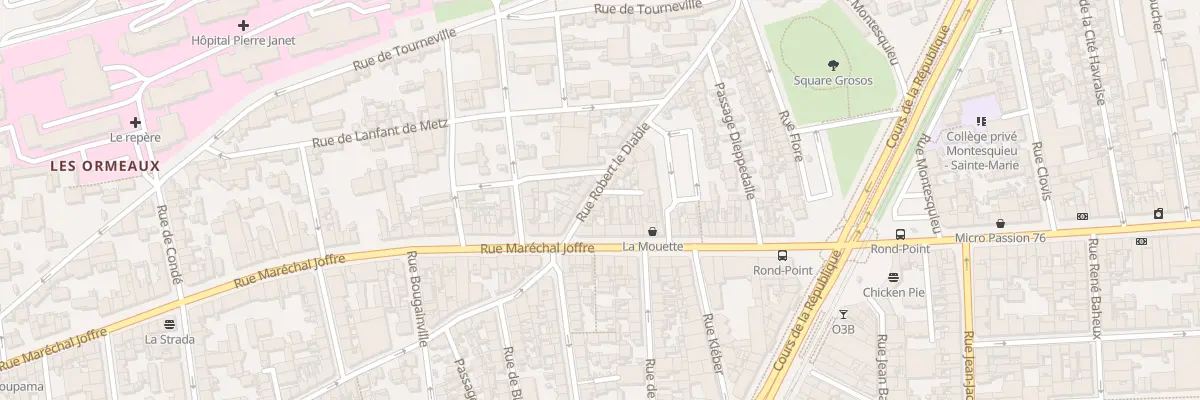 Plan du 6 Rue Robert le Diable au Havre