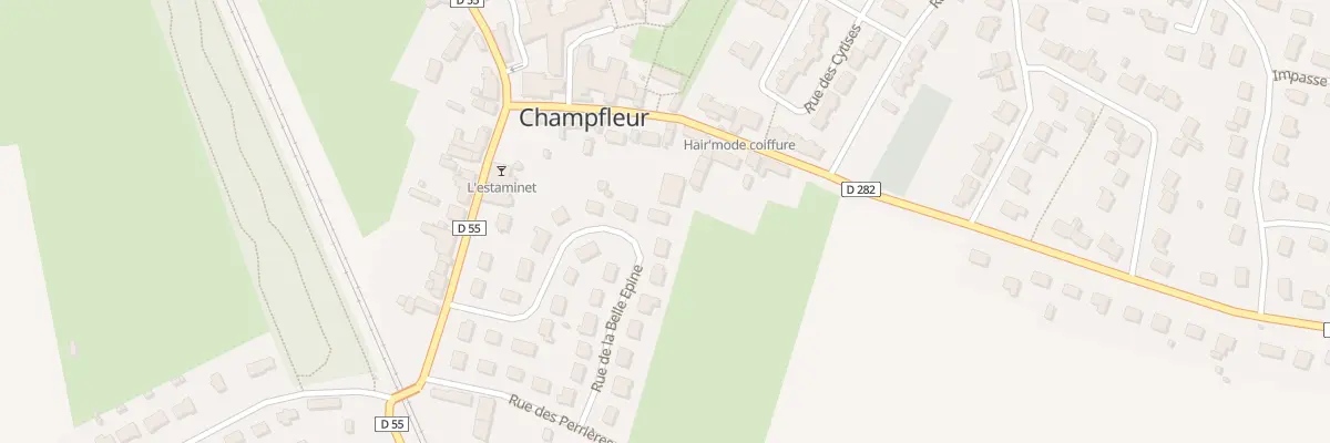 Plan du 13 Rue de la Belle Epine à Champfleur