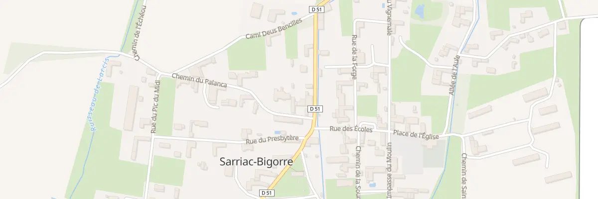 Plan du 2 Che du Palanca à Sarriac-Bigorre