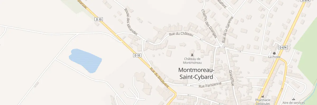 Plan du 17 Rue du Château à Montmoreau