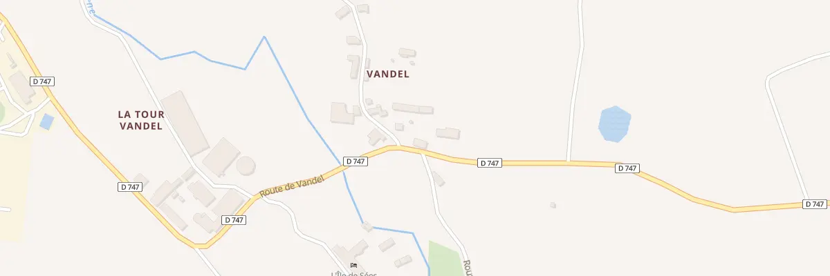 Plan du 2 Rte de Vandel à Macé