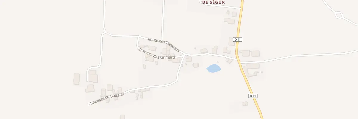 Plan du 17 Les Grimards à Montazeau
