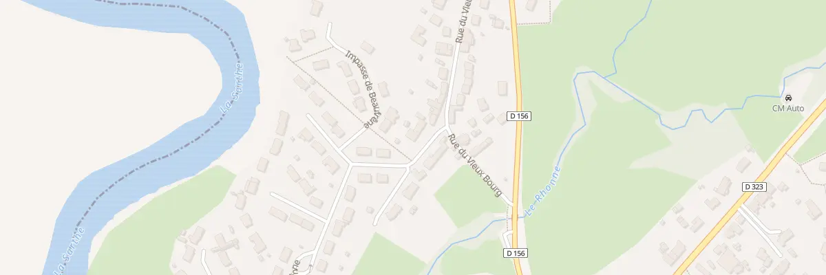 Plan du 2 All du Rhonne à Guécélard