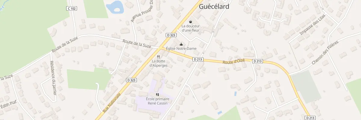 Plan du 4 Rte d’Oize à Guécélard